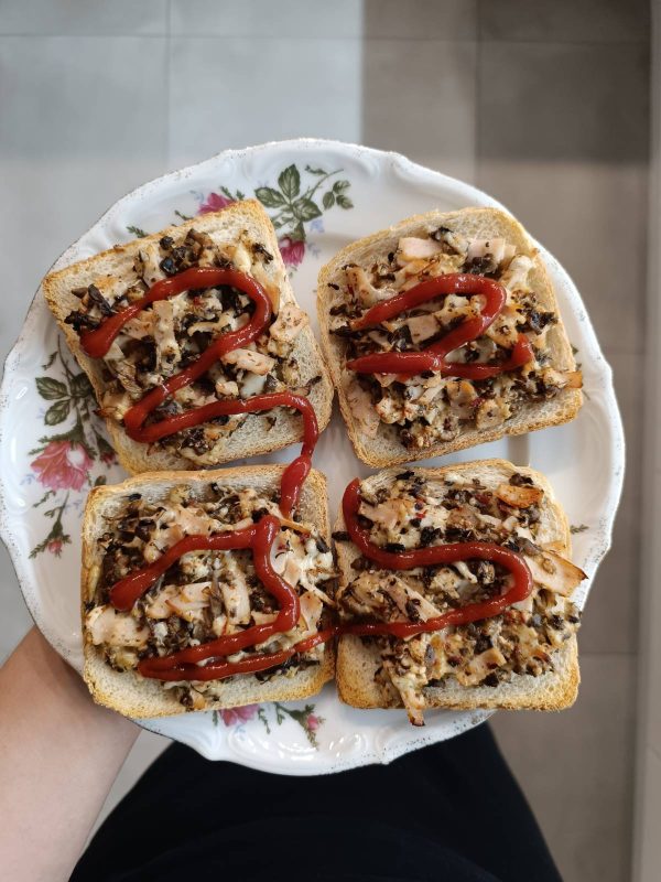 zapiekanki z tostowego grahama